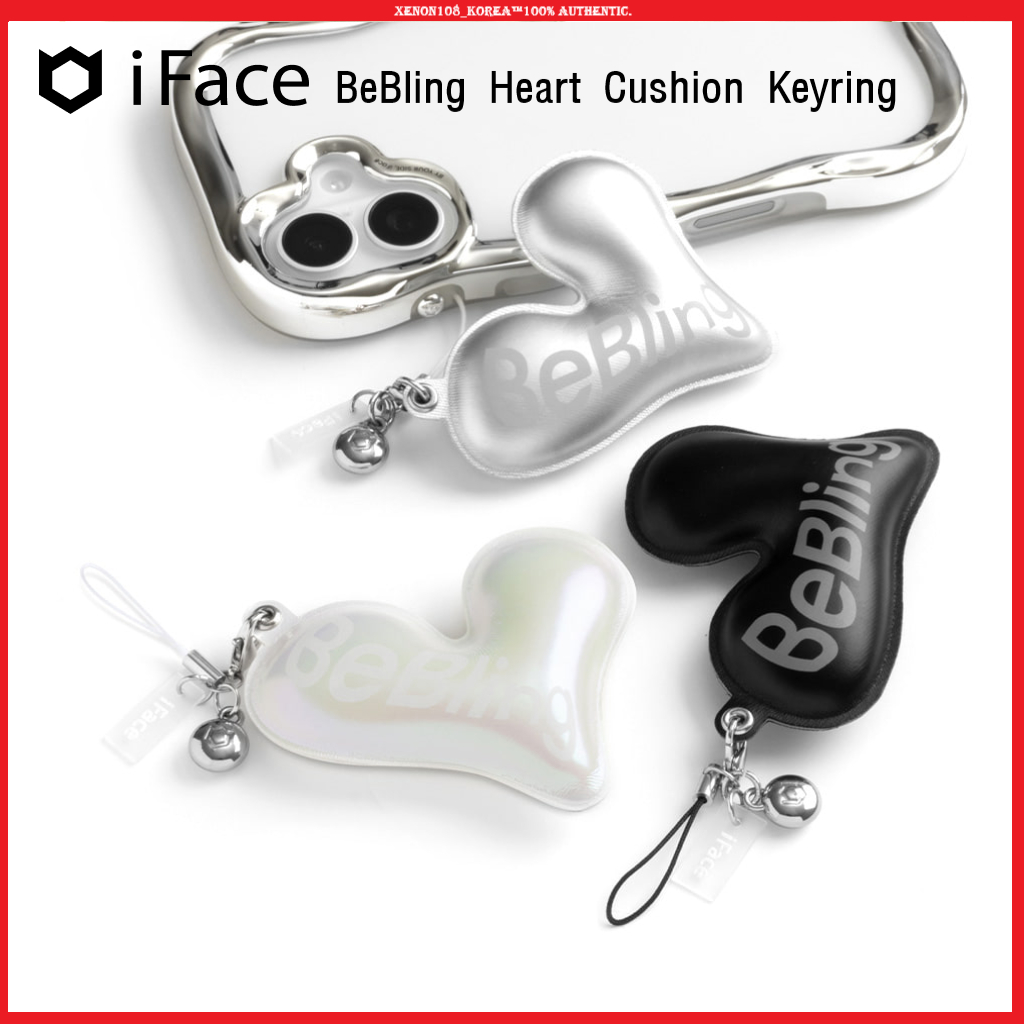 (iFace) BeBling Heart Cushion Keyring/Bling Collection สายคล้องโทรศัพท์มือถือ