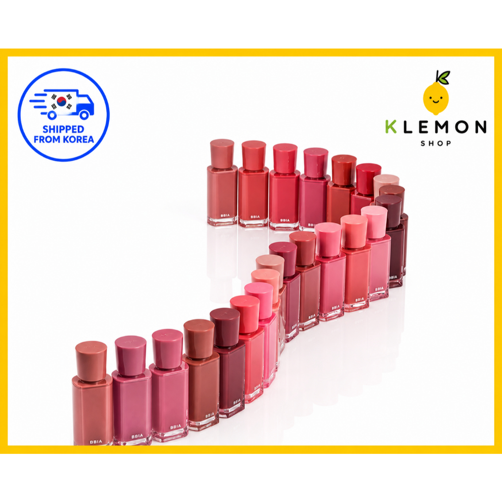 [KOREA] Bbia Glow Tint, 4g, Glossy Moist Finish 1pc / Korean Vibrant Color Lip Tint