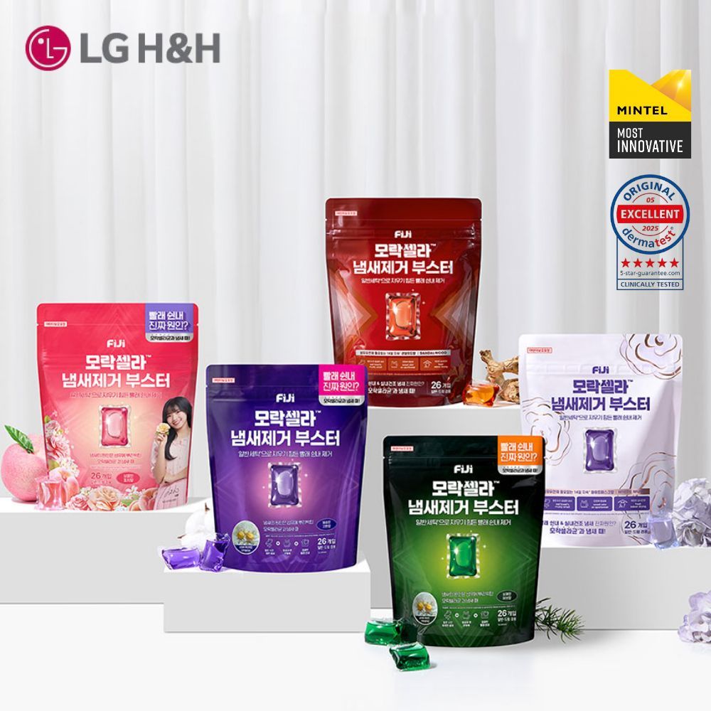 [LG H&H] FiJi Laundry Odor Booster Capsule 26 Pods - Anti Bacteria, Sweat & Musty Scent Booster