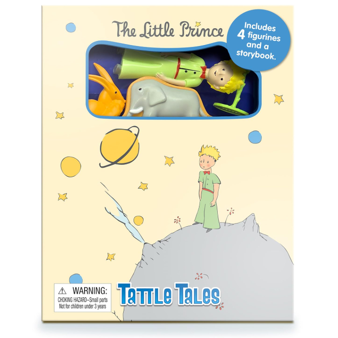 The Little Prince Tattle Tales - หนังสือกิจกรรมสําหรับเด็ก หนังสือนิทาน 12 หน้า ตุ๊กตา 4 ตัว โดย Phidal Publishing Inc. (ออธ