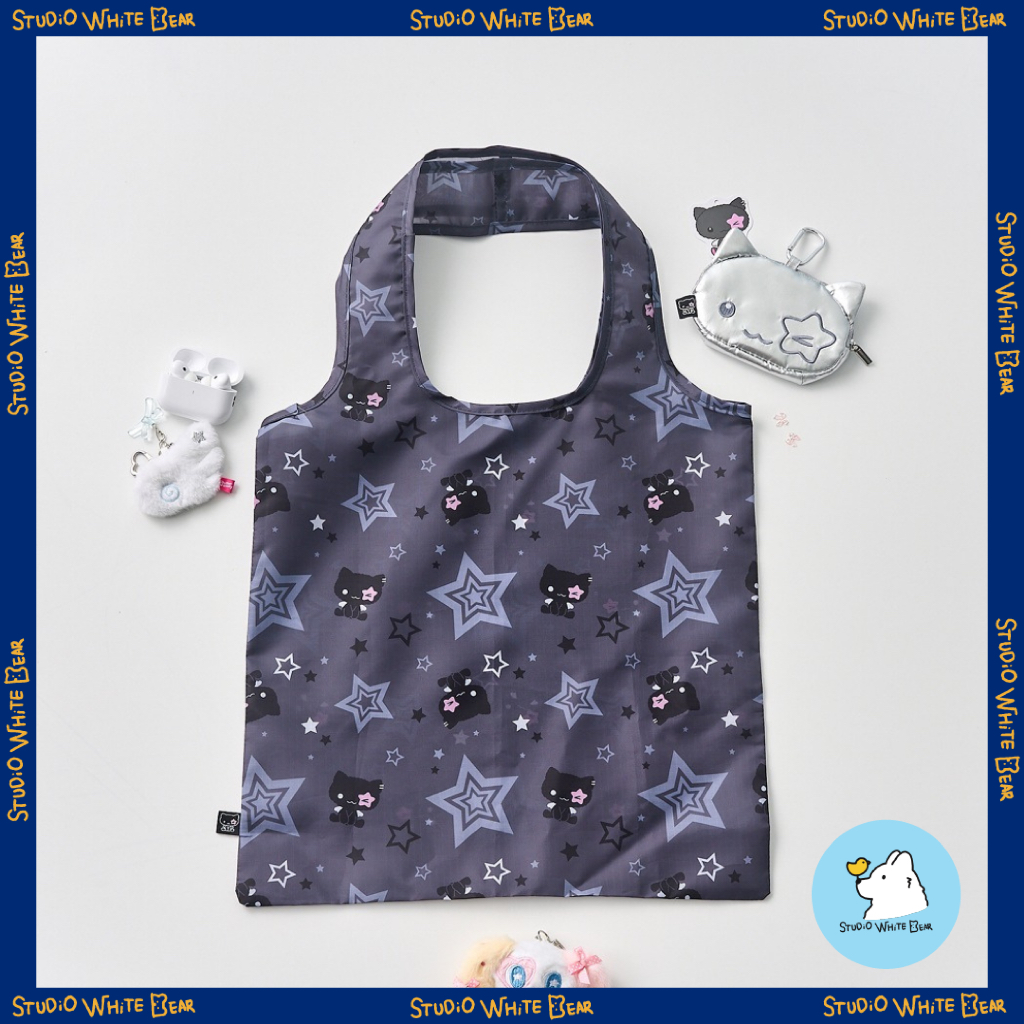 [Butter Shop] Angel Kiki Market Bag & Pouch Set - สีดํา