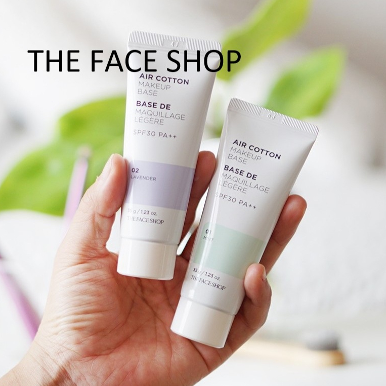 [THE FACE SHOP] Fmgt Air Cotton Makeup Base SPF30 PA++ 35g เครื่องสําอาง เบสผ้าฝ้าย  สินค้าเกาหลีแท้ๆส่งตรงจากเกาหลี