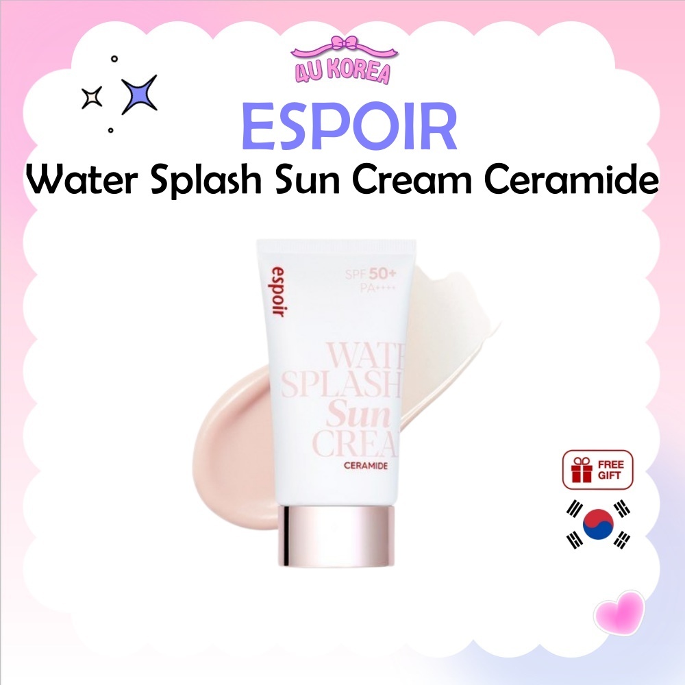 ESPOIR Water Splash Sun Cream Ceramide / Fresh Cica 60ml / Moisture Barrier / K-BEAUTY