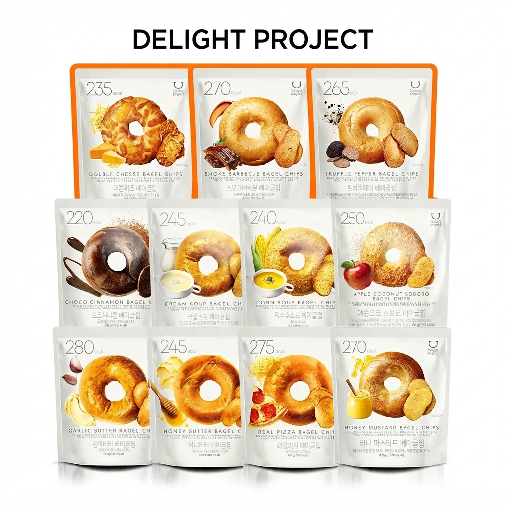 [Olive young] Delight Project Bagel Chips - ของว่างกรอบ