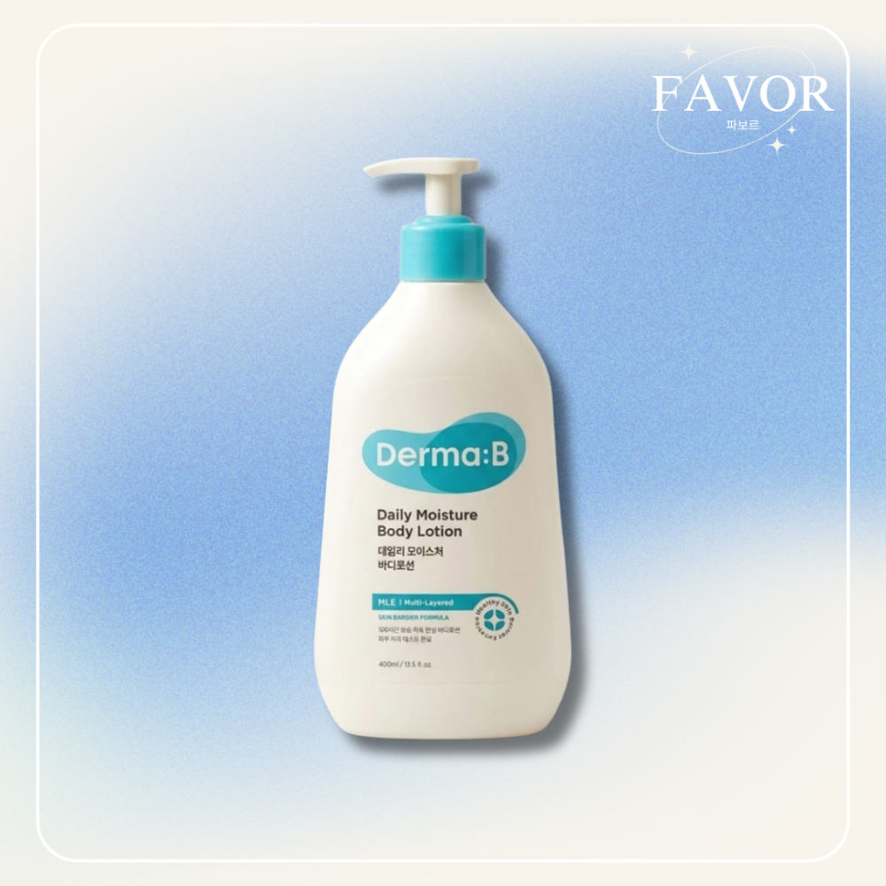DERMA:B Daily Moisture Body Lotion 400ml ขวดปั๊มเกาหลี Body Carea Derma B