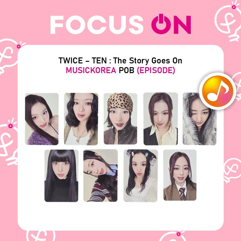 TWICE POB MUSICKOREA TEN : The Story Goes On PHOTOCARD
