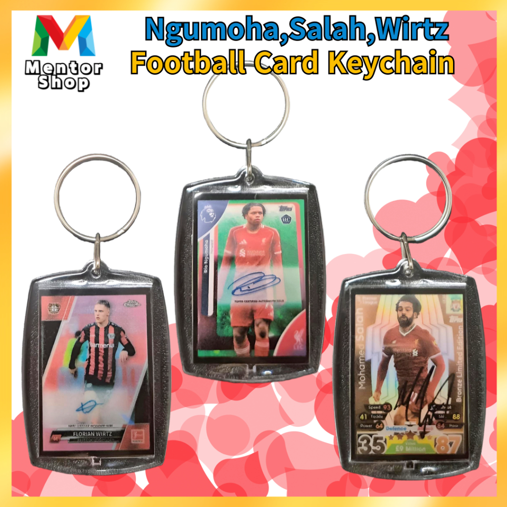 [ร้านเมนเตอร์] ✨ พวงกุญแจการ์ดฟุตบอล Ngumoha, Salah, Wirtz ✨ดาวที่เพิ่มขึ้นพบไอคอนระดับโลก! แสดงความ