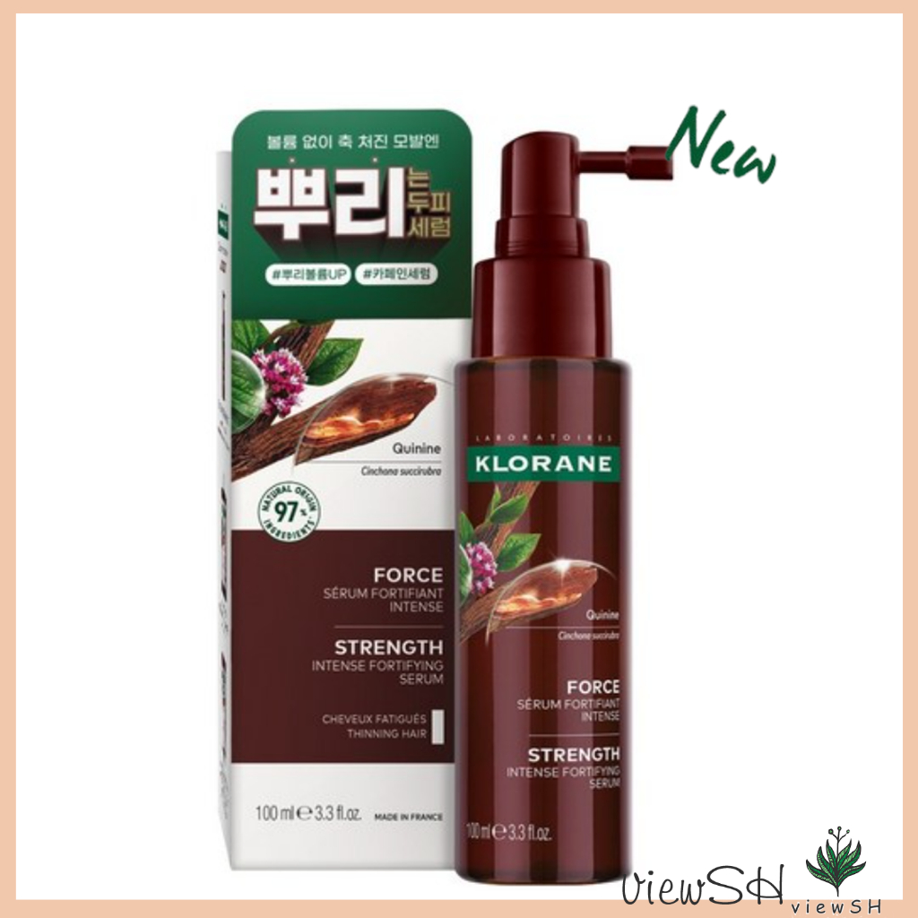 [Klorane] Anti Hair Loss Strengthening Serum with Quinine 100ml | ทางเลือกธรรมชาติสําหรับผมบาง | สูต
