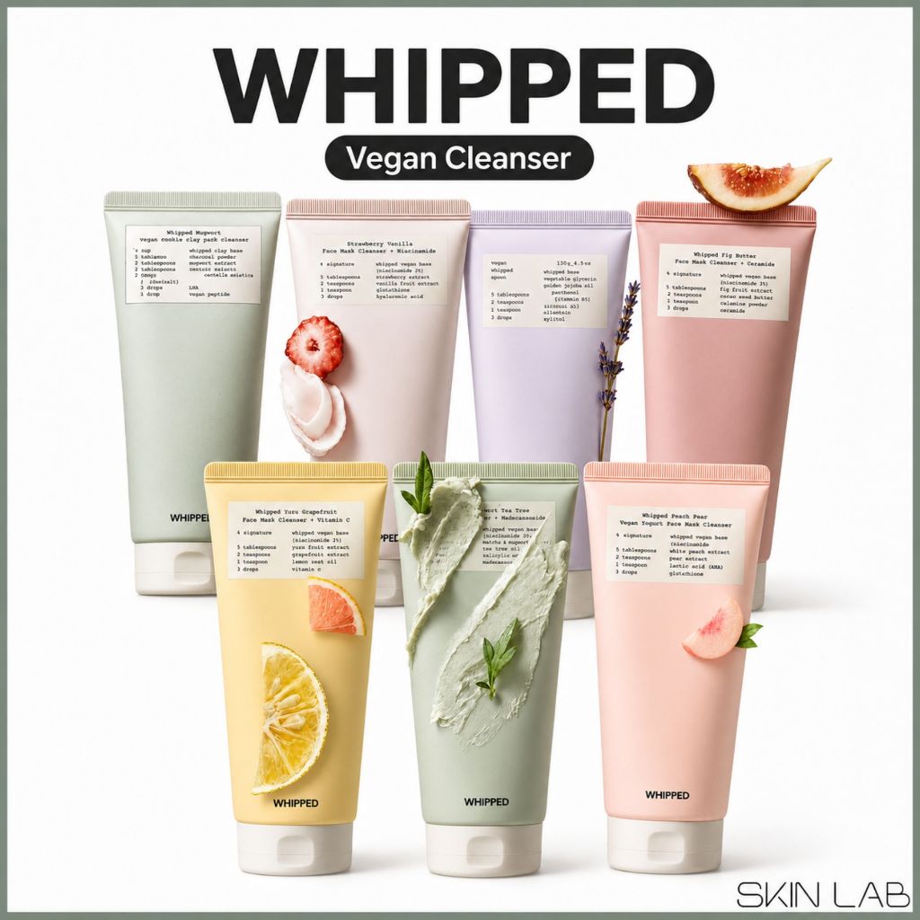WHIPPED Vegan Cleanser 130g /Mugtree/Muhwabutter/Yuzamong/Peach/Jojovender