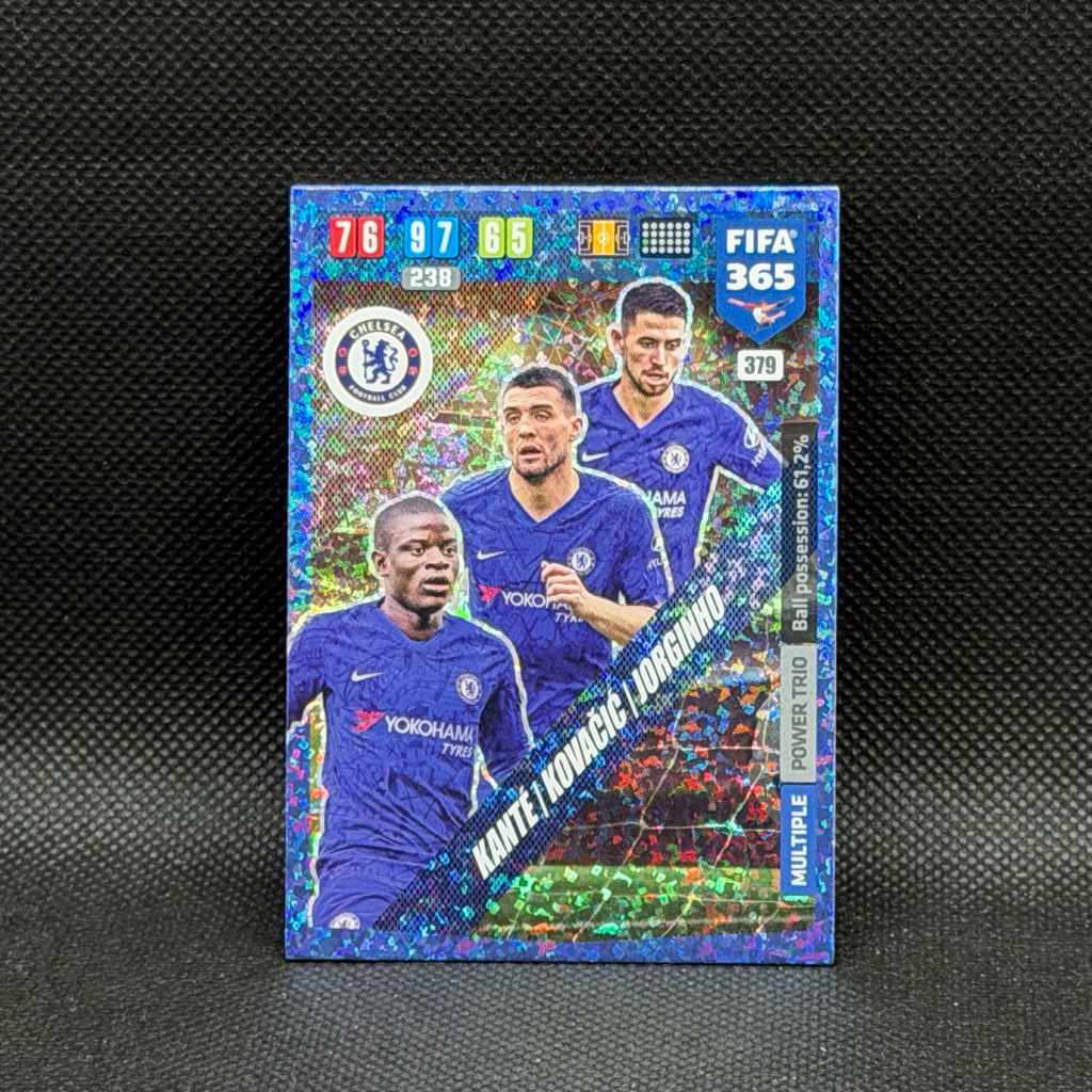 Kante Kovacic Jorginho Chelsea Power Trio - Panini FIFA 365 2020 การ์ดฟอยล์หักเห