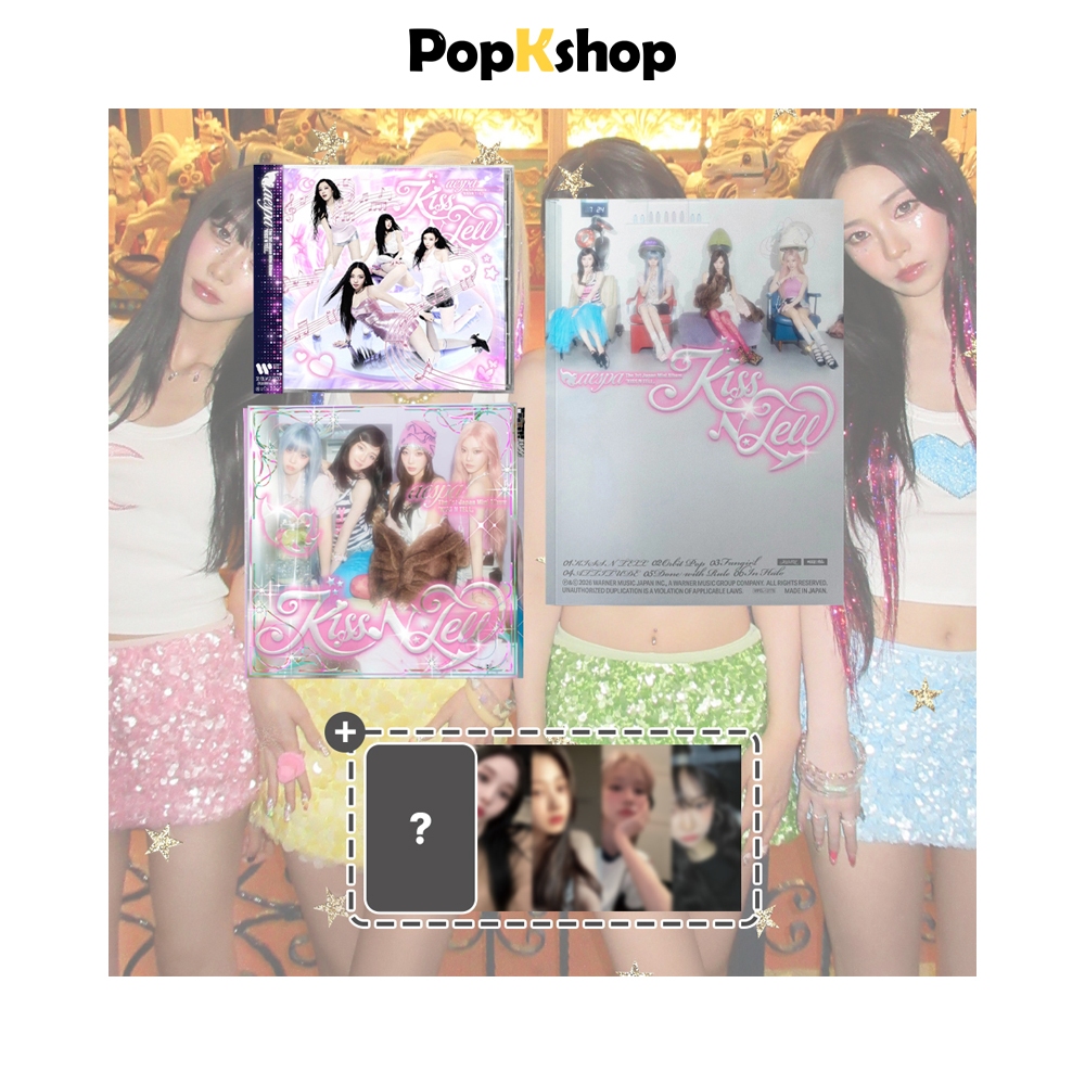 [ของแถม] aespa 1st Mini Japan Album [ Kiss N Tell ] KISS N TELL / Limited Edition / Poster Ver