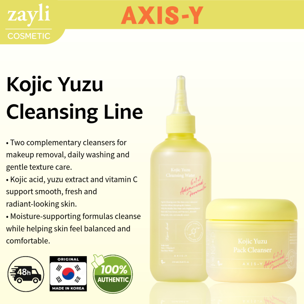 AXIS-Y Kojic Yuzu Cleanser Water & Pack Cleanser Collection
