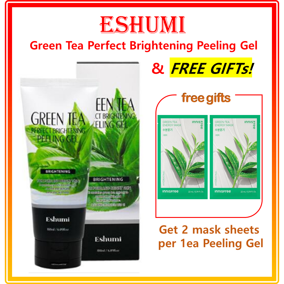 Eshumi เจลชาเขียว กระจ่างใส สมบูรณ์แบบ (Free gift★ innisfree Energy Mask X 2EA) / Eshumi Green Tea P