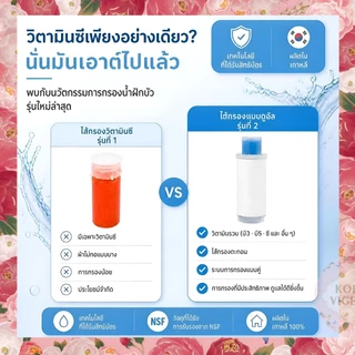 [Chuii] ไส้กรองมัลติวิตามิน / กำจัดสนิมและคลอรีน / เครื่องกรองน้ำ / ขจัดคลอรีนเข้มข้น / Vitamin filter / vitamin shower filter / ไร้สนิม / bodyluv byour