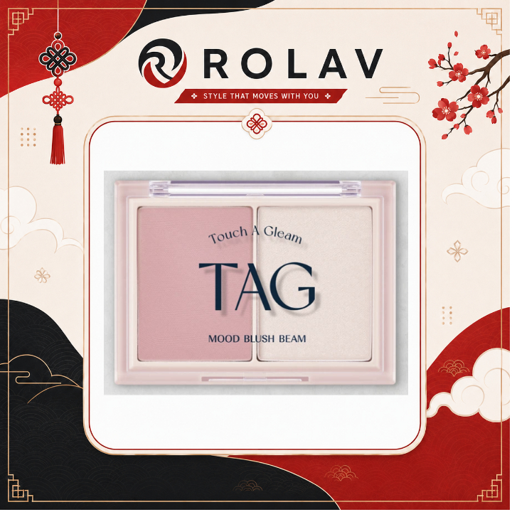 TAG Mood Blush Beam 02 Fair Mauve 9g | Mauve Cheek Blusher แต่งหน้าเกาหลี | เค-ความงาม