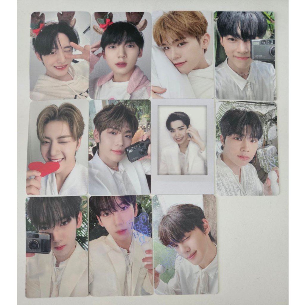 [SG ในสต็อก] ZEROBASEONE ZB1 merch benefit photocards จีวูง Hanbin Matthew Taetrae Gunwook Gyuvin Yu
