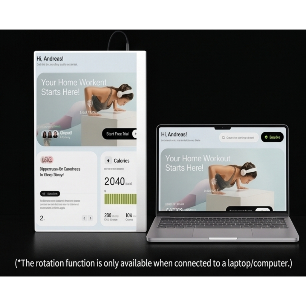 UPERFECT 15.6 นิ้ว FHD Portable Monitor Dual Extended Screen DEX IPS Ultra Slim น้ําหนักเบาสําหรับแล