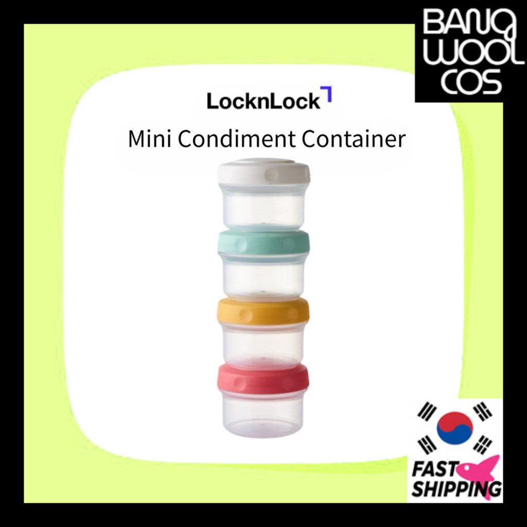 LocknLock ภาชนะใส่เครื่องปรุงขนาดเล็ก 80 มล. 4p Set Value Pack ผลิตภัณฑ์ดั้งเดิม