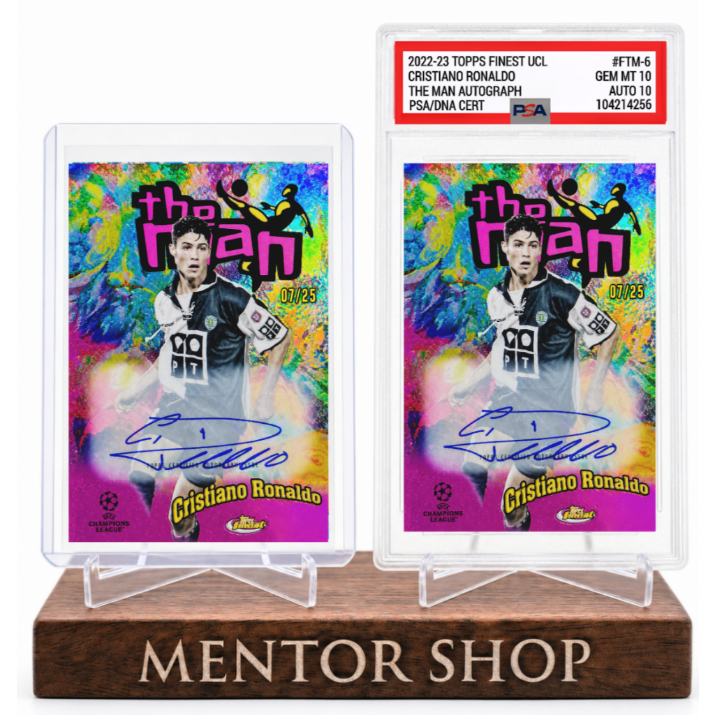 [ร้านเมนเตอร์] ✨ Cristiano Ronaldo THE MAN Custom Facsimile Signature Card – Vibrant & Unique Collec