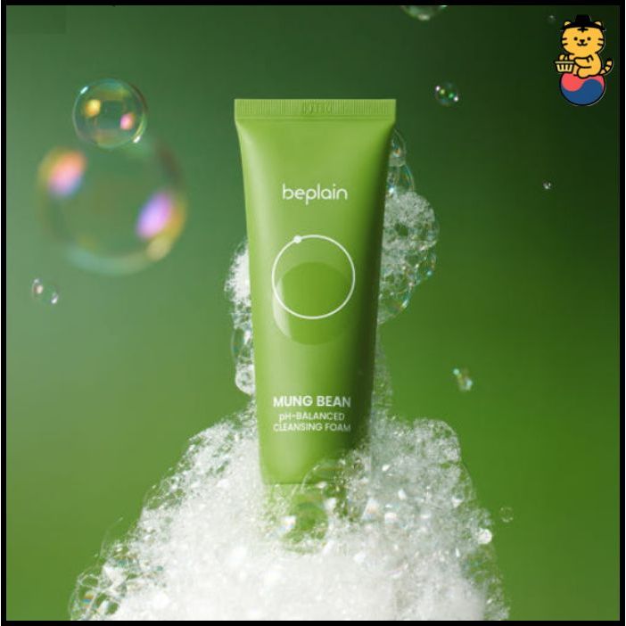 [ Beplain ] 160ml Mung Bean pH-Balanced Cleanser Foam / Gentle Cleanser, Low pH, Moisturizing Care