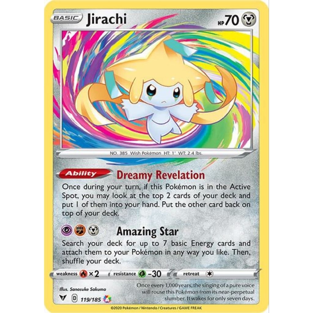 Jirachi - SWSH04: Vivid Voltage (SWSH04) SWSH04: Vivid Voltage Pokemon TCG Trading Card Game