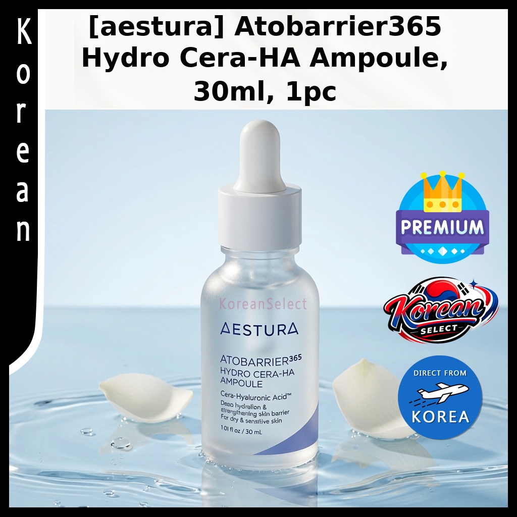 [best item][aestura] Atobrier365 Hydro Cera-HA Ampoule, 30ml, 1pc / Korean Ampoule / Moisture Boost 