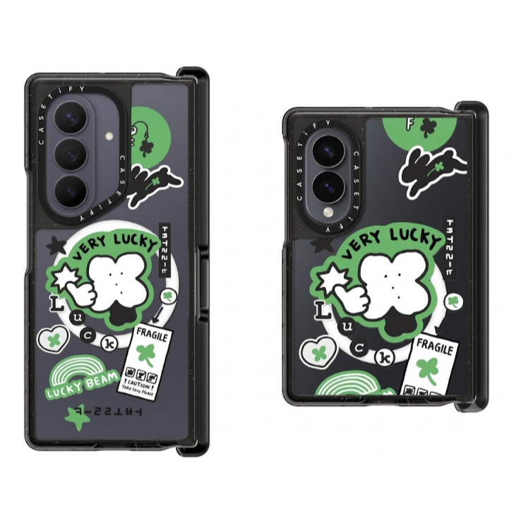 Casetify - เคสแม่เหล็ก Lucky Sticker สําหรับ galaxy z fold 8 wide ultra