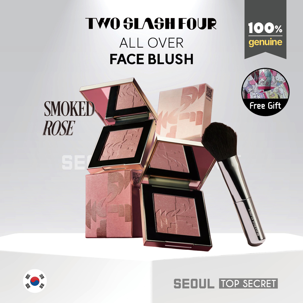[TWO SLASH FOUR] All Over Face Blush + Mini Blush #Mulled Rose #Charred Rose