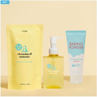ETUDE NEW Real Art Cleansing Oil Moisture 185ml(+รีฟิล 185ml…