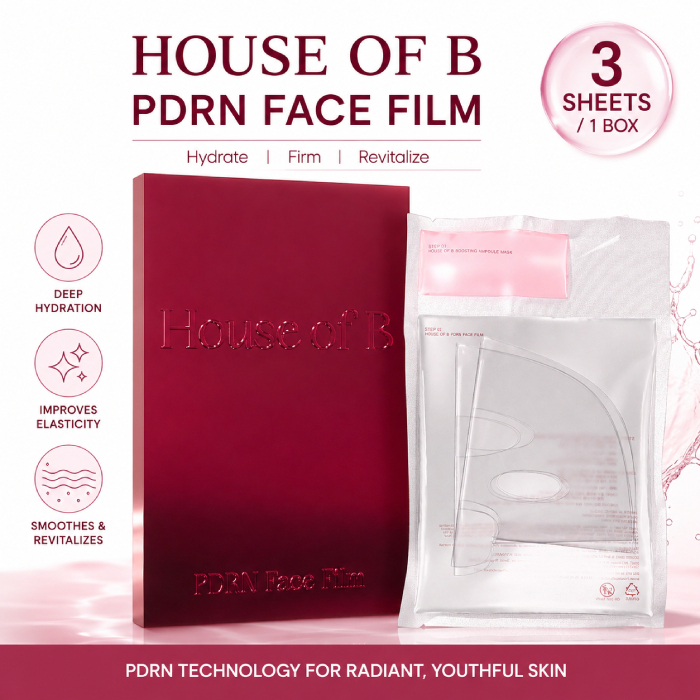 [House of B] PDRN Face Film 3 แผ่น / 1 กล่อง / K-BEAUTY