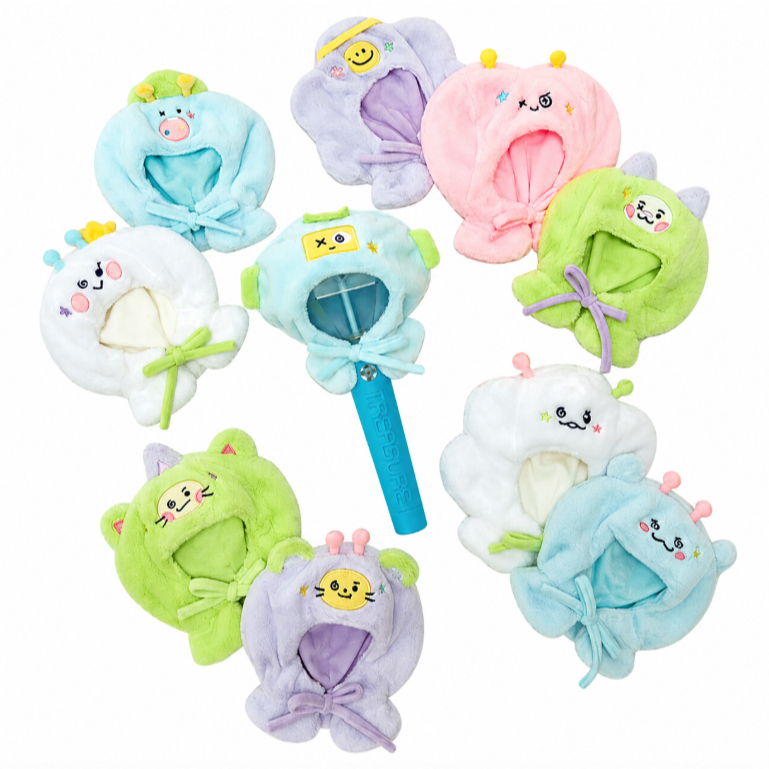 [LINE FRIENDS] TRUZ Planet Light Stick Cape อย่างเป็นทางการ Plush Cover Concert Lightstick Cover KPO