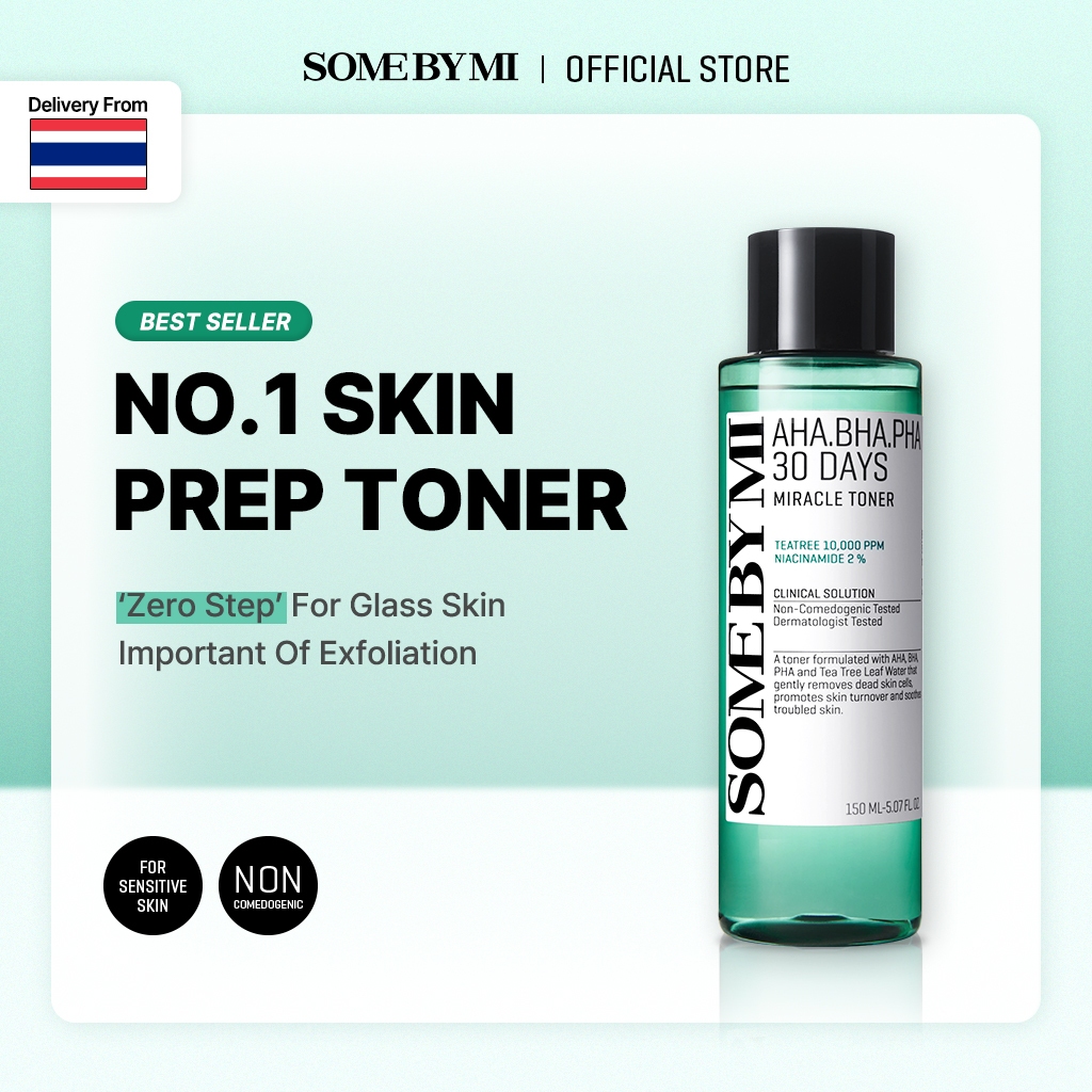 SOME BY MI AHA.BHA.PHA 30 Days Miracle Toner [30ml/150ml], โทนเนอร์ปรับสภาพผิว, การดูแลปัญหาสิว