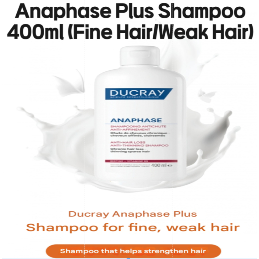 แชมพู Ducray Anaphase Plus 400ml (ผมเส้นเล็ก/ผมอ่อนแอ)