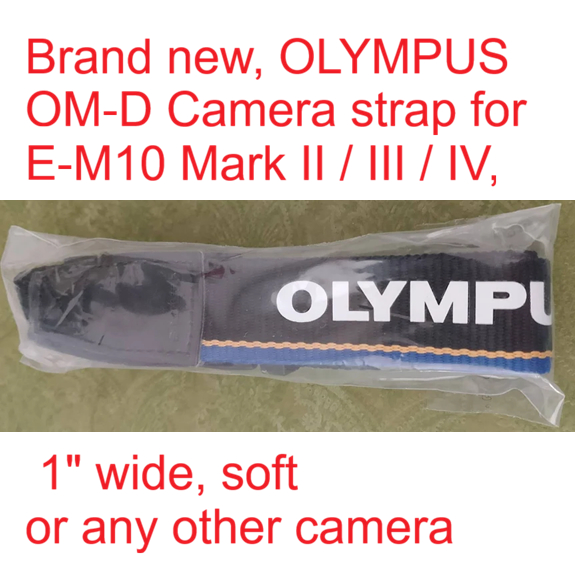 สายคล้องกล้อง OLYMPUS OM-D ใหม่ล่าสุด สําหรับ E-M10 Mark II / III / IV กว้าง 1" นุ่ม หรือกล้องอื่นๆใ