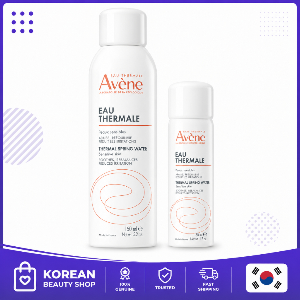 Avene Thermal Spring Water Spray Mist Set 200ml (150ml+50ml) Soothing Calming Hydrating Facial Mist