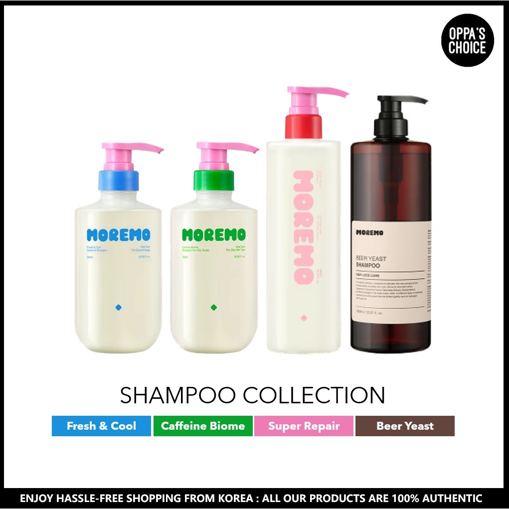 [MOREMO] SHAMPOO COLLECTION (Fresh & Cool, Caffeine Biome, Super Repair, Beer Yeast)