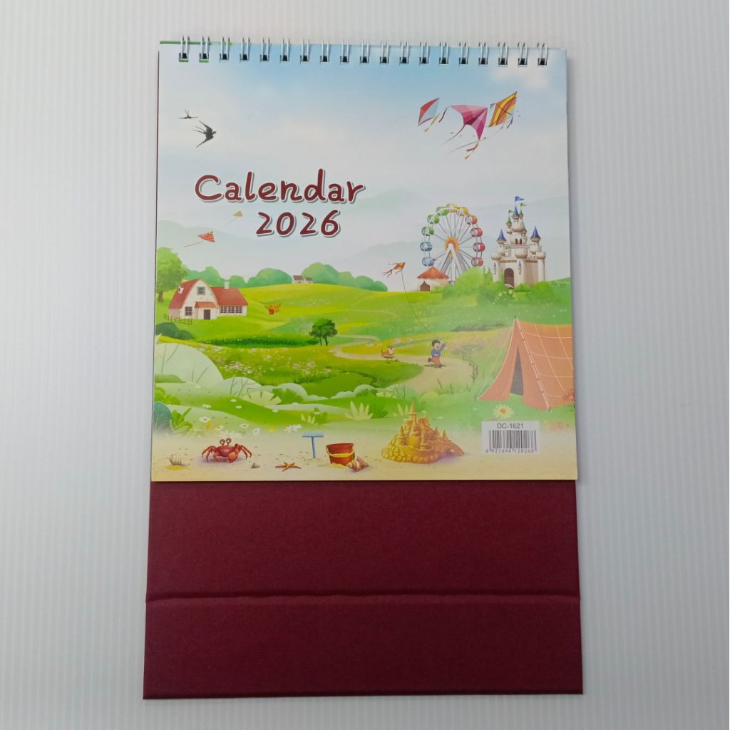ปฏิทินตั้งโต๊ะ 2026 (ขนาด: L-22.7cm X W-17.3cm X H-7.7cm)