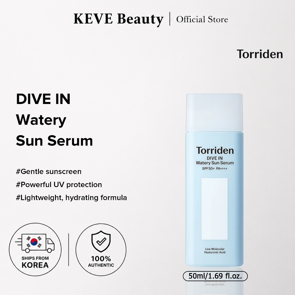 [เยี่ยมชม] DIVE IN Watery Sun Serum SPF 50+ PA++++ บางเบา สดชื่น & ให้ความชุ่มชื้น|ให้ความชุ่มชื้น