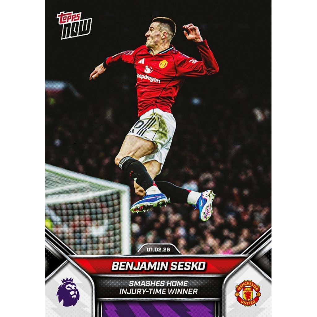 Benjamin Sesko - 2025-26 Premier League Topps NOW - การ์ด 122