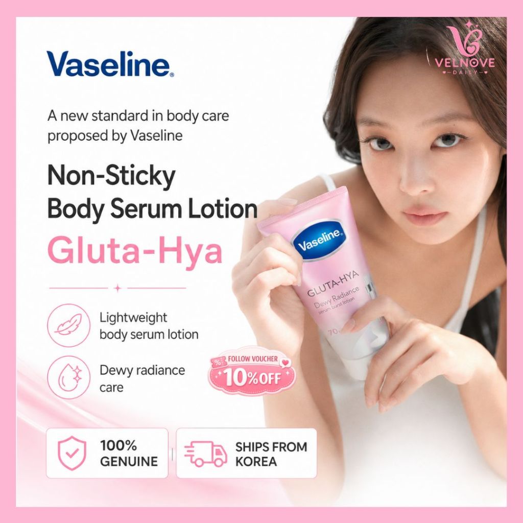 [VASELINE] Gluta-Hya Serum Body Lotion เซรั่มบอดี้โลชั่น 300ML 3 สูตร