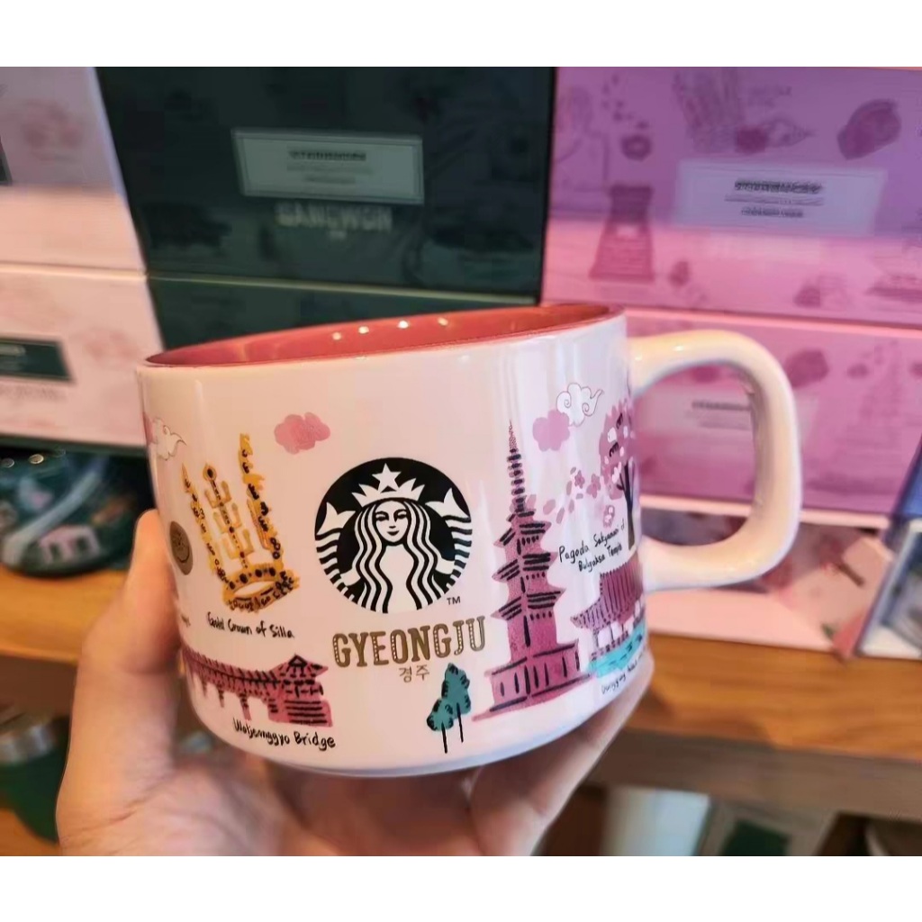 Starbucks Korea Hi series Gyeongju แก้วเซรามิค 355ml ของที่ระลึกเกาหลี