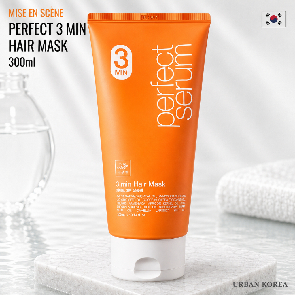 [mise en scène] Perfect 3 Minute Salon Hair Pack 300ml มาส์กผมเกาหลี Deep Conditioning Treatment Damage Repair Hair Care