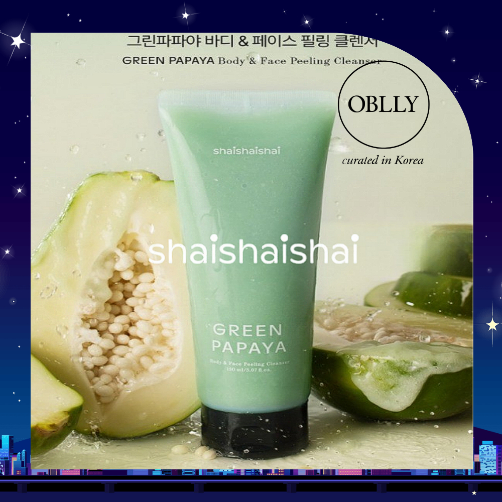 [shaishai] Green Papaya Body and Face Peeling Cleanser 150ml #Kbeauty #PeelingCleanser