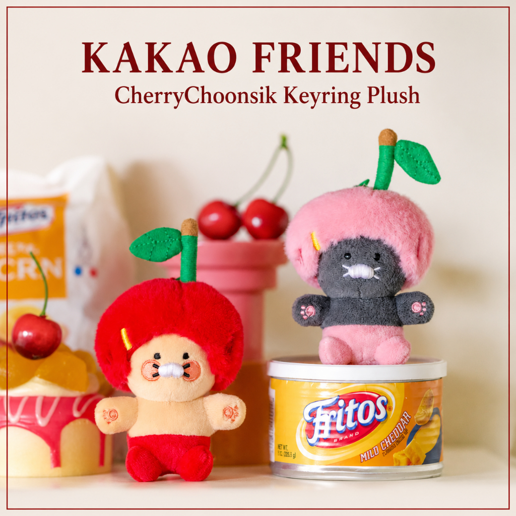 [Kakao Friends] ตุ๊กตาพวงกุญแจ Cherry Choonsik