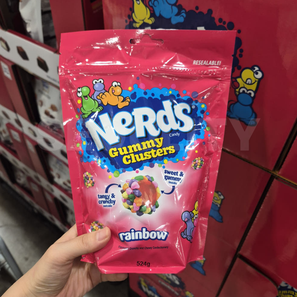 Nerds Gummy Clusters Rainbow Candy 524g แพ็คใหญ่ | Gummy Candy ขนมเปรี้ยวหวาน