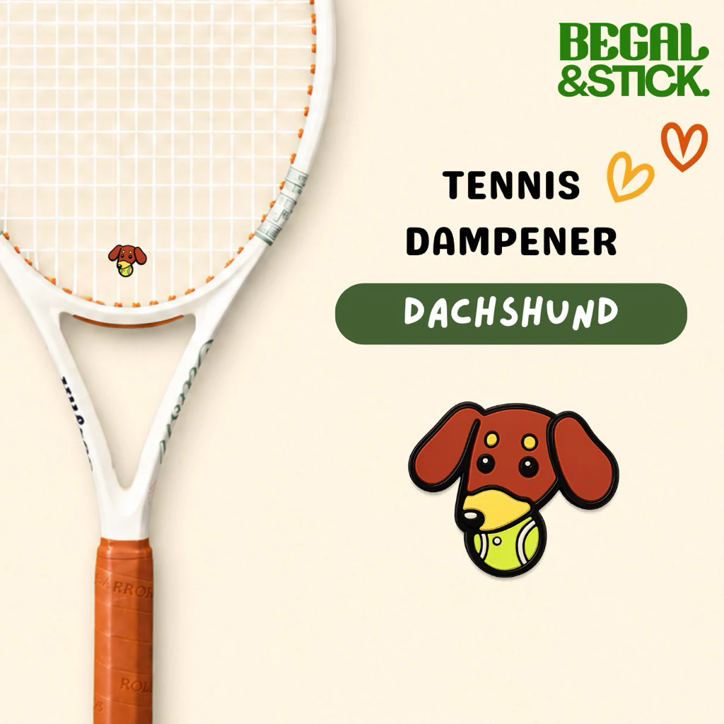 ยางลดแรงสั่นสำหรับไม้เทนนิส Tennis Dampener ลายน้องหมา Dachshund