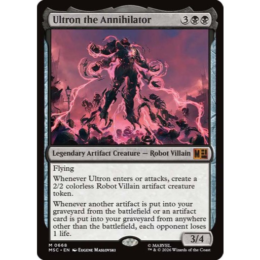 การ์ด EDH PlayTest - Ultron the Anniulator (สีดํา)