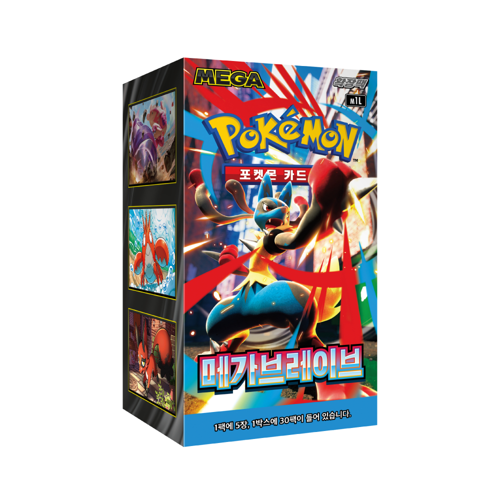 PTCG เกาหลี Pokemon Mega Brave Opened Box M1L