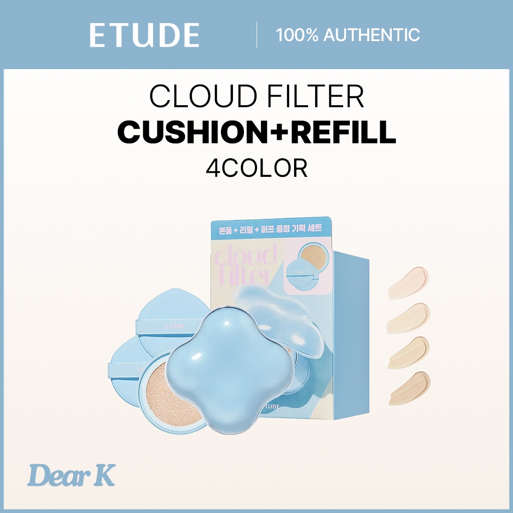 [ETUDE] Cloud Filter Cushion+Refill 15g+15g 4Color
