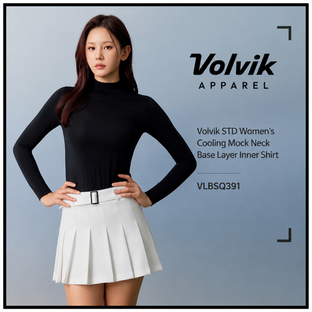 Volvik STD กอล์ฟผู้หญิง Cooling BASE คอจําลองชั้นด้านในเสื้อยืด VLBSQ391